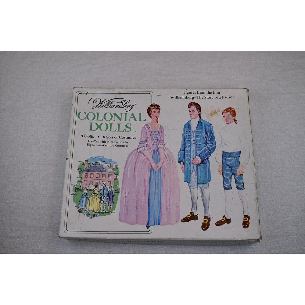 Vintage 1967 Williamsburg Colonial Paper Dolls Story of a Patriot S-171 Set